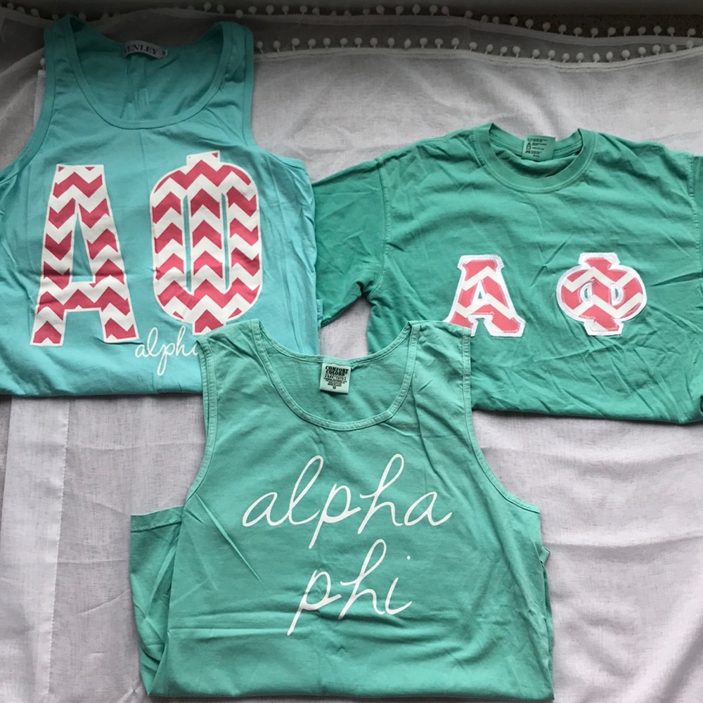 Alpha Phi tee shirts!